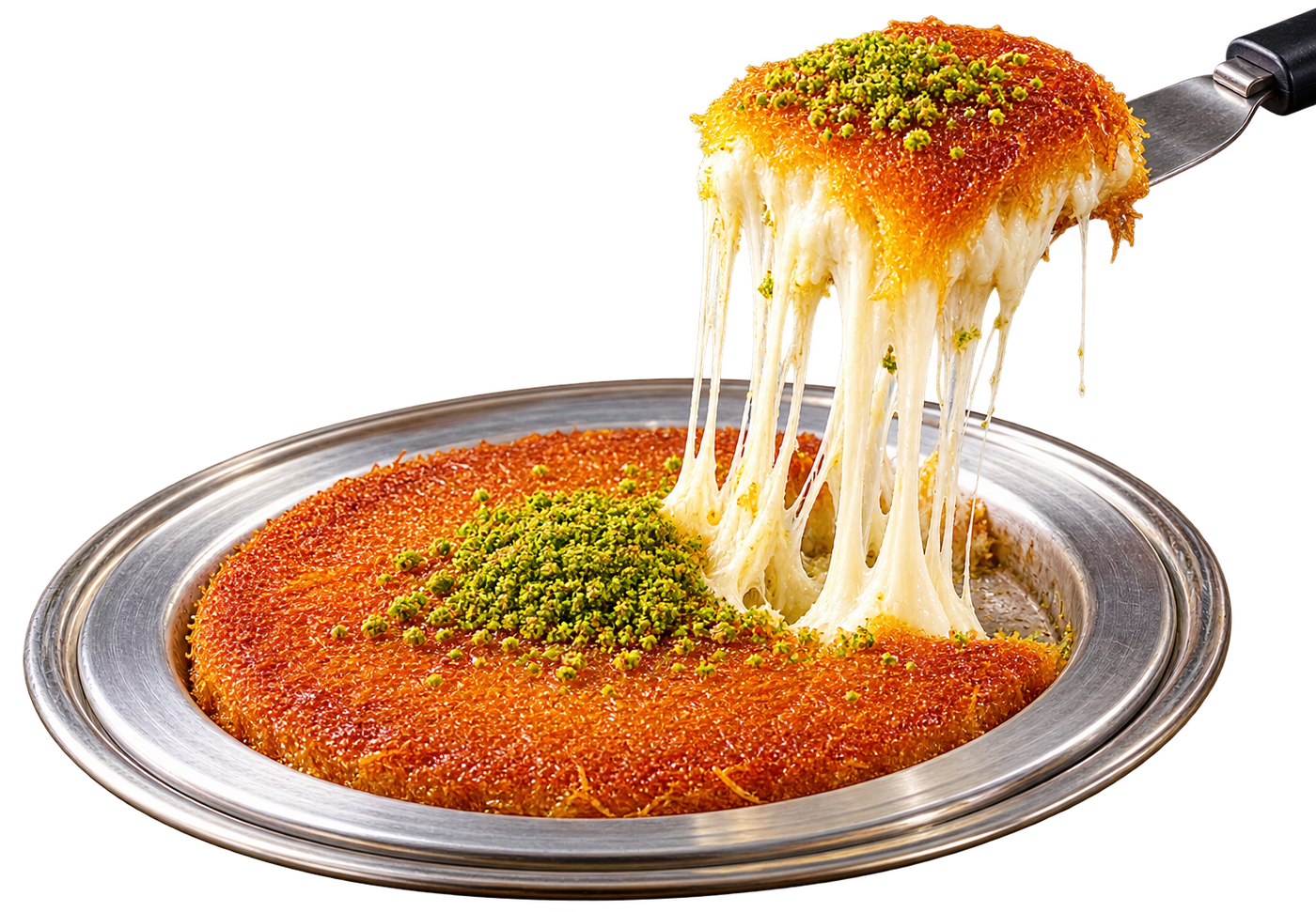Malatya Künefe - Asafzade Künefe sıcak peynirli künefe sunumu